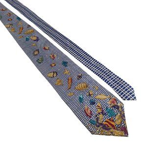 Optica By Roberts Mens Necktie Salt Water Fish Tie Designer Work Office Dad Gift